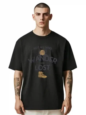 Classic Black Wander T-Shirt | THEONES